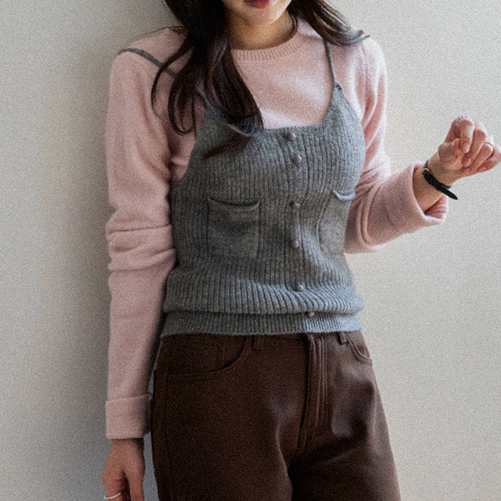 ジュリア レイヤード ニット ビスティエセット [size:F(55～66)]