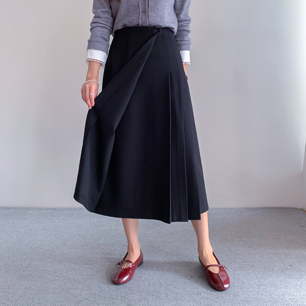 ローランスクラシックラップ プリッツスカート [size:F(55～66),L(77)]